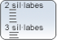 Llistat paraules en columna per síl·labes